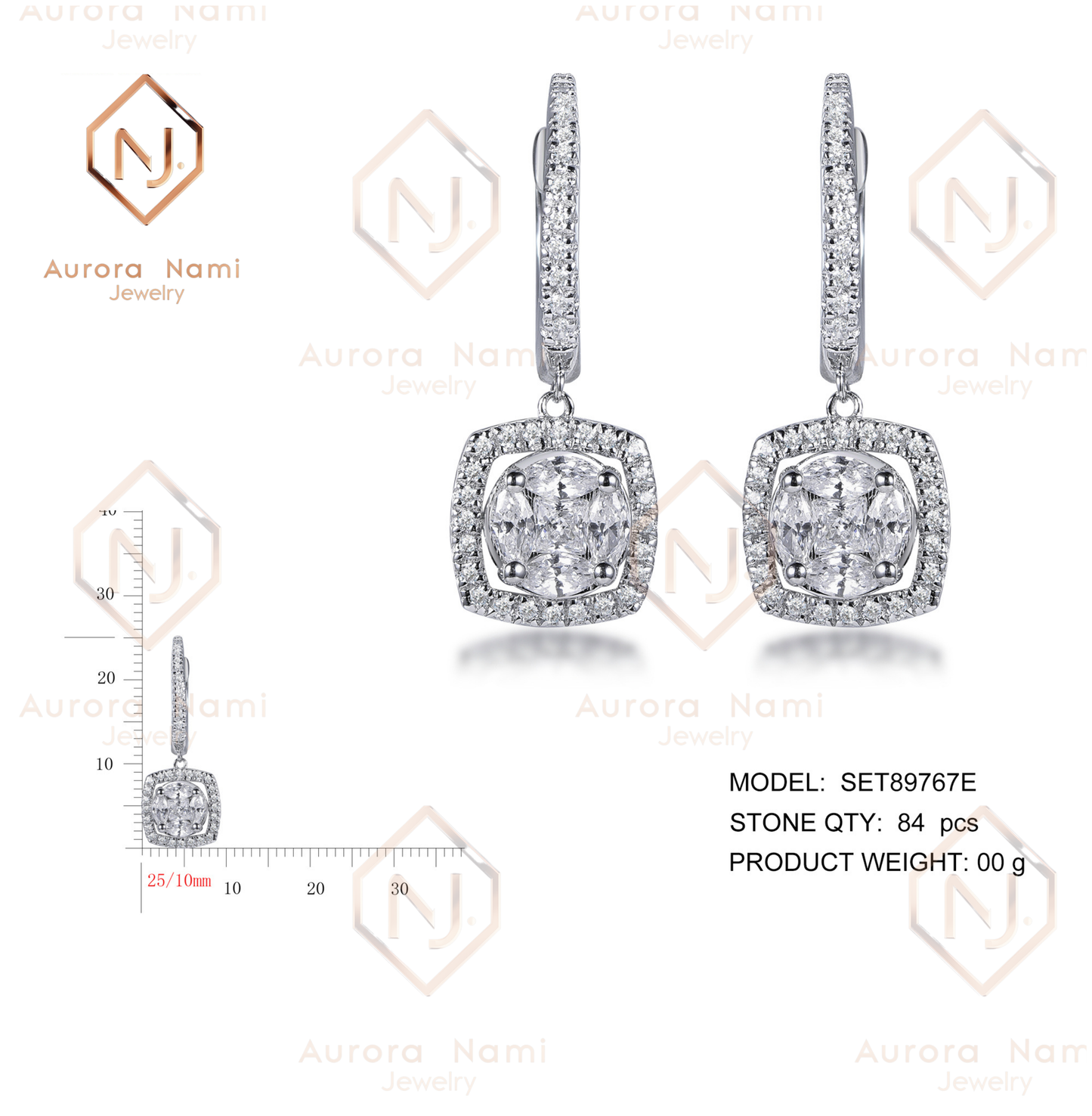 Gorgeous Moissanite Dangle & Drop Earring