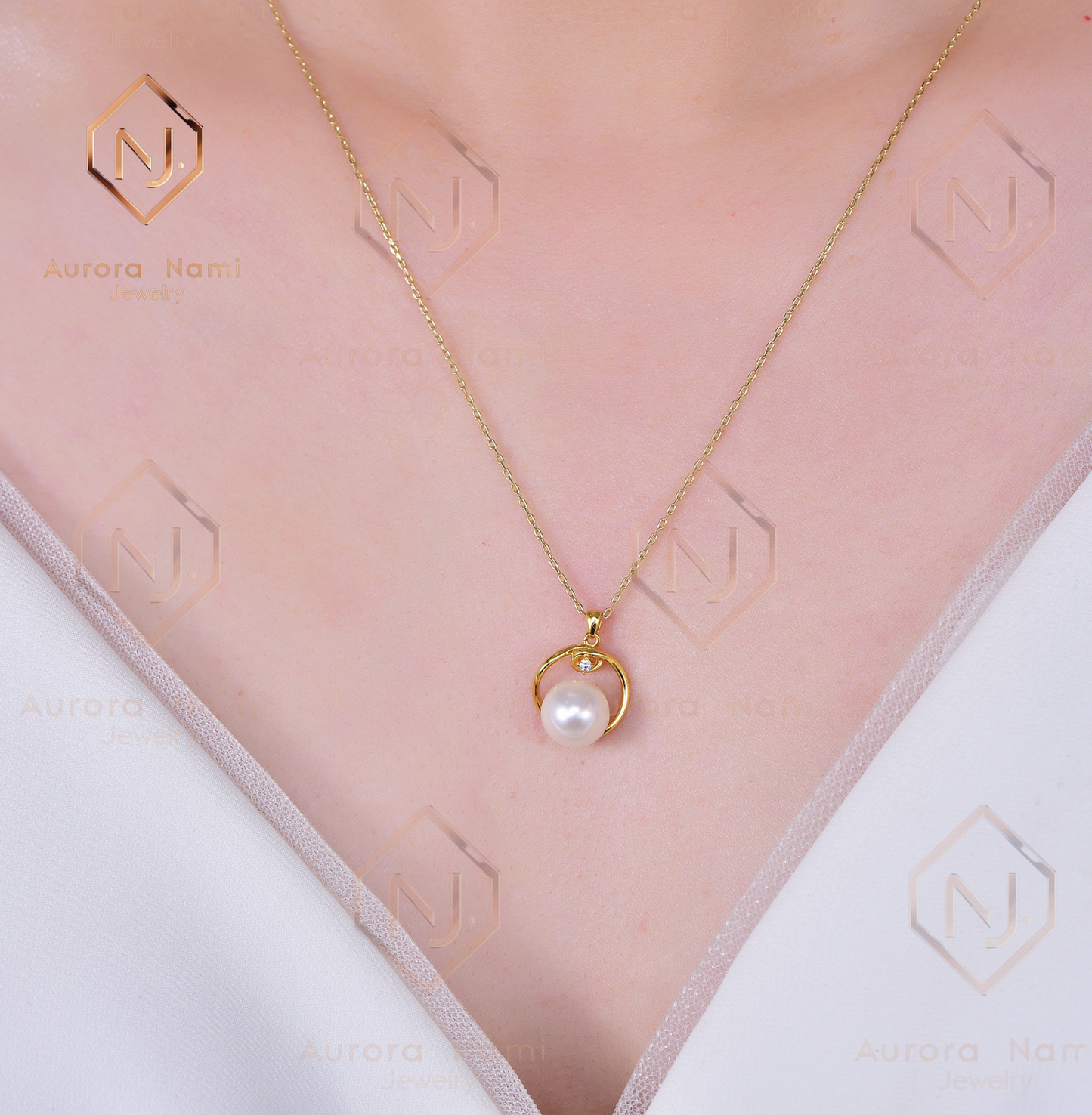 Gold Plated Freshwater Pearl Necklace