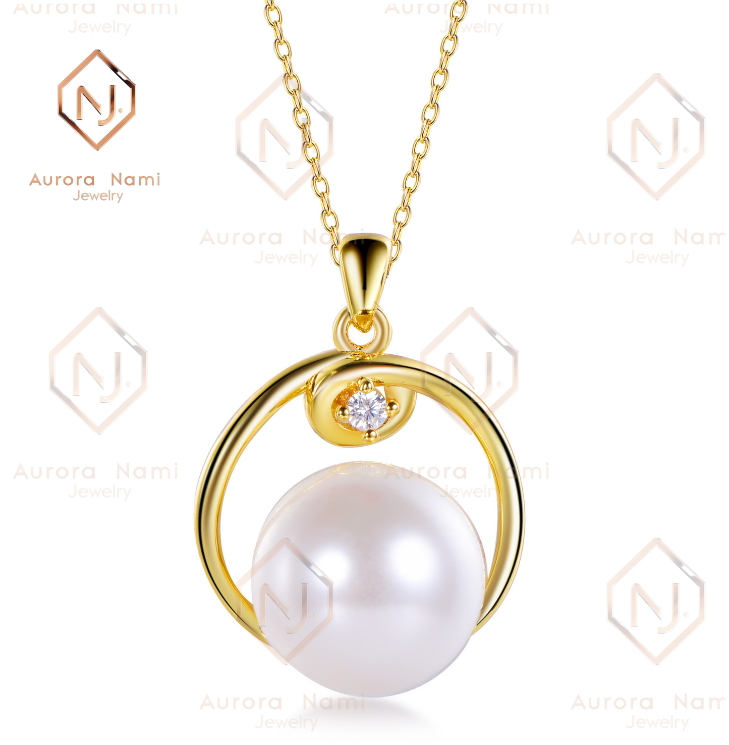 Gold Plated Freshwater Pearl Necklace