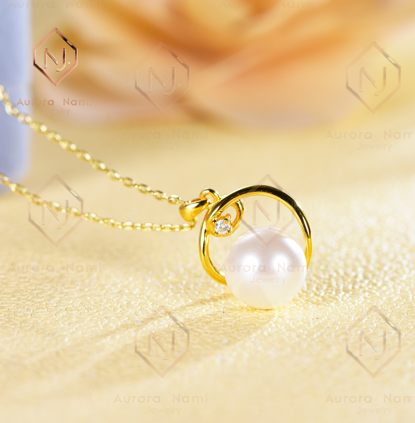 Gold Plated Freshwater Pearl Necklace